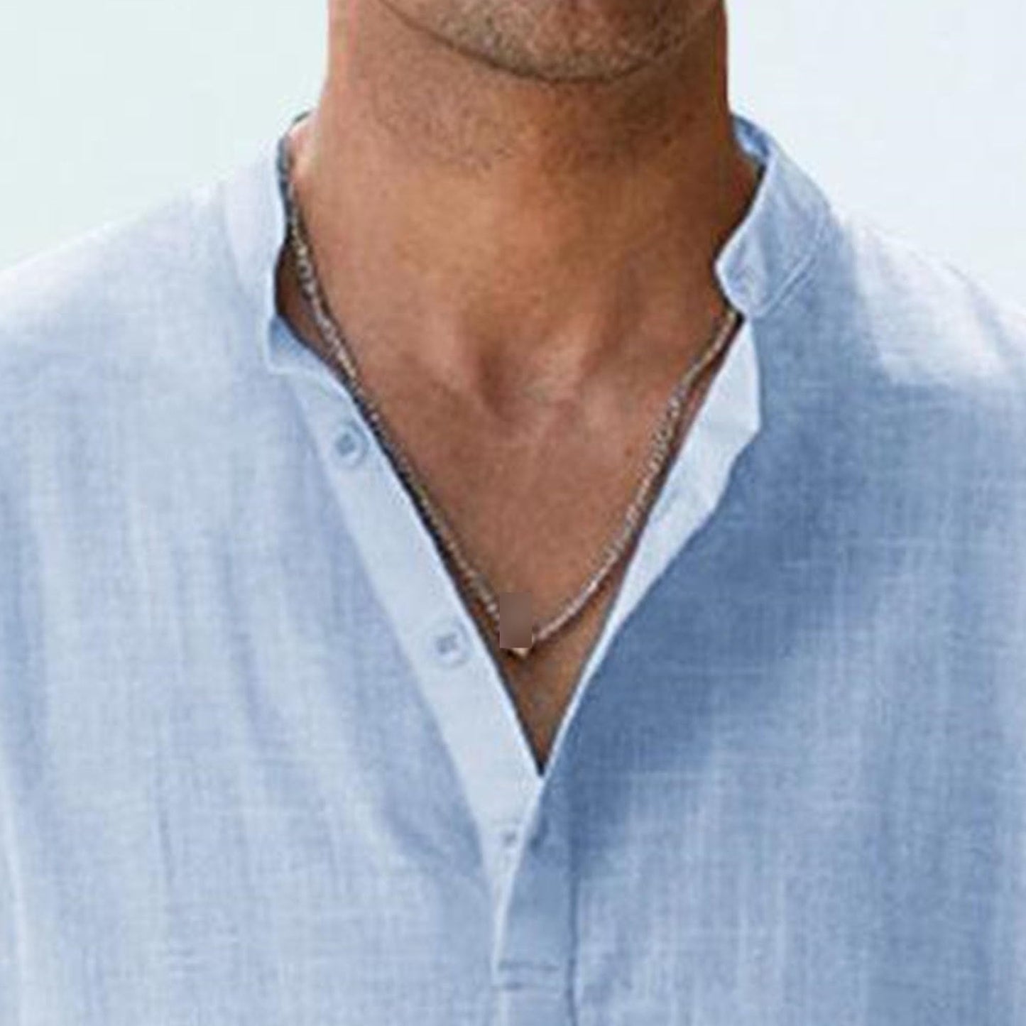 Men's Casual 100% Cotton Long-Sleeve Shirt