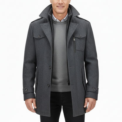Men's British Premium Thick Double-Layer Wool Coat
