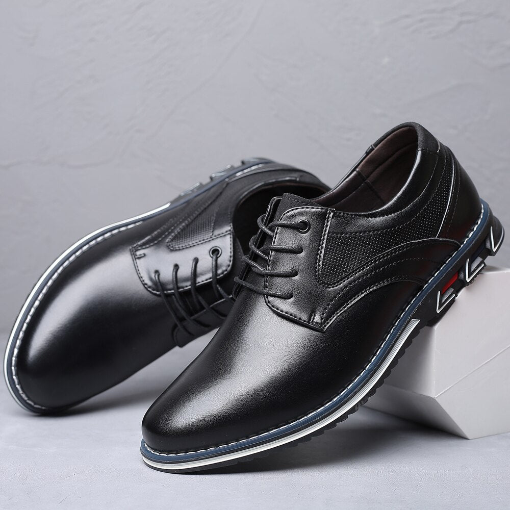 Men's Orthopedic Comfortable Leather Walking Office Shoes