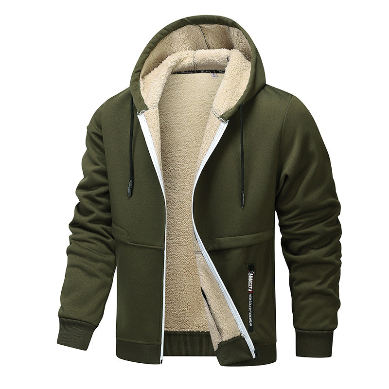 Men's Winter Warm Thicken Inner Fleece Hoodie