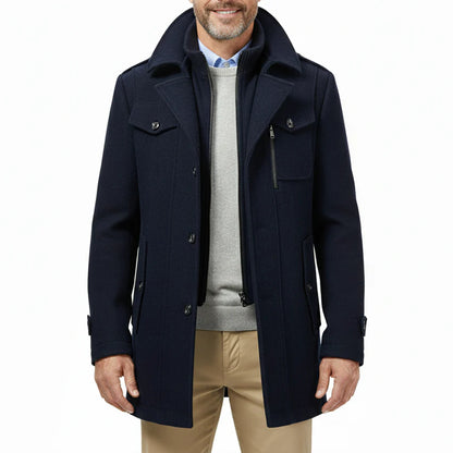 Men's British Premium Thick Double-Layer Wool Coat